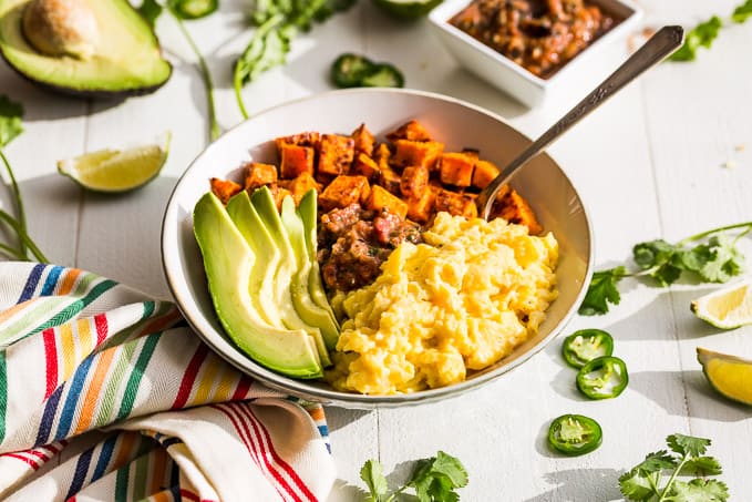 Fuel Your Day: Easy Meal Prep Mexican Sweet Potato Breakfast Bowls